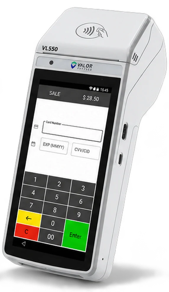Valor VL550 card machine